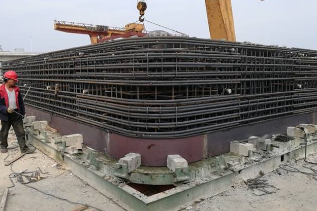 Precast pipe jacking framework used in Suzhou production site