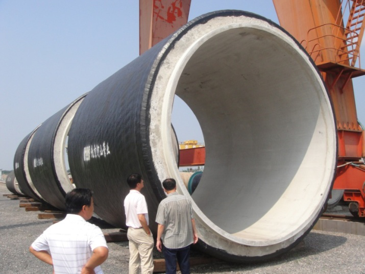 Ф4000mm pre-stressed steel cylinder concrete pipeused for the South-to-Nortnh Water Diversion Project