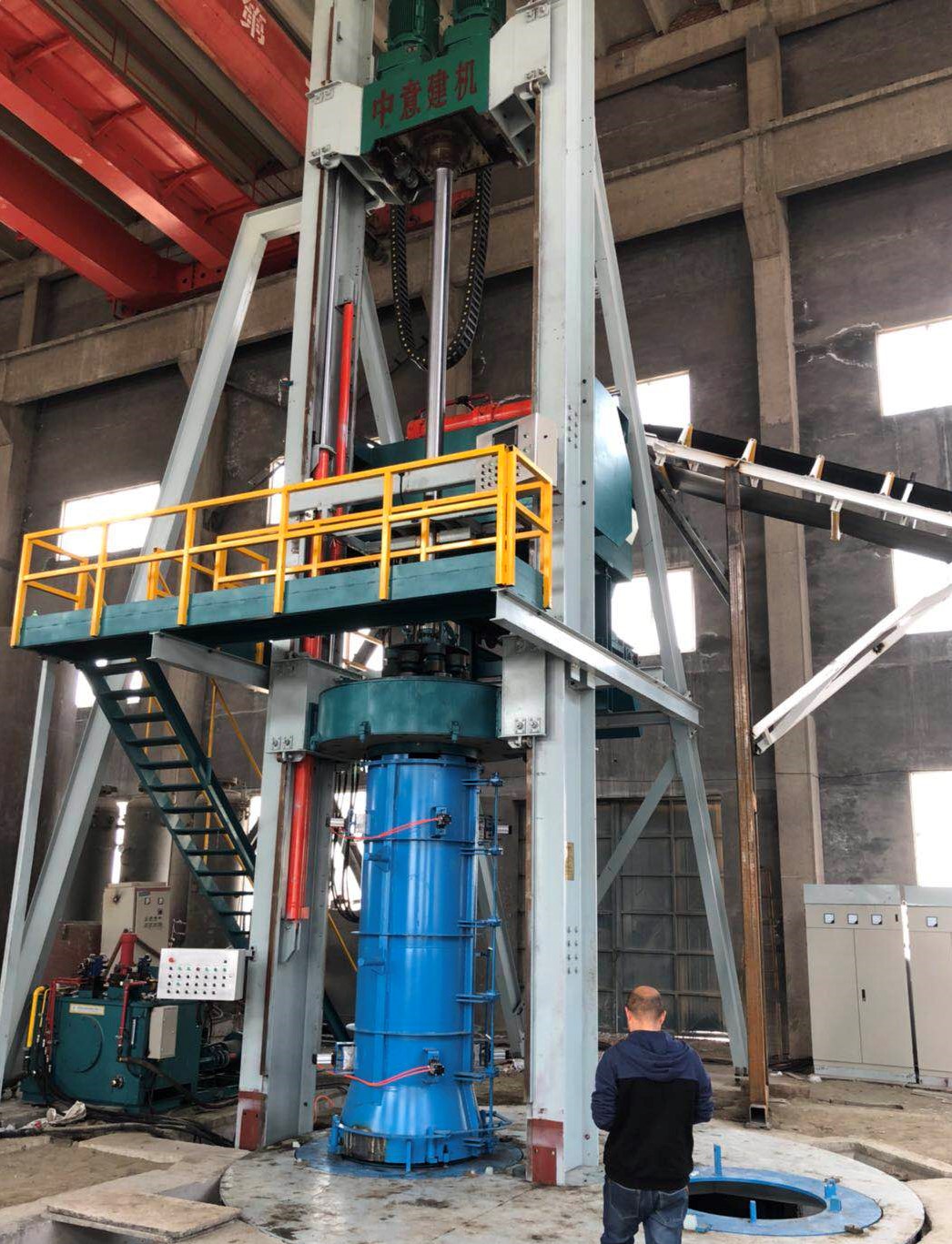 Radial extrusion pipe making equipment used in Qingdao three Xin Technology
